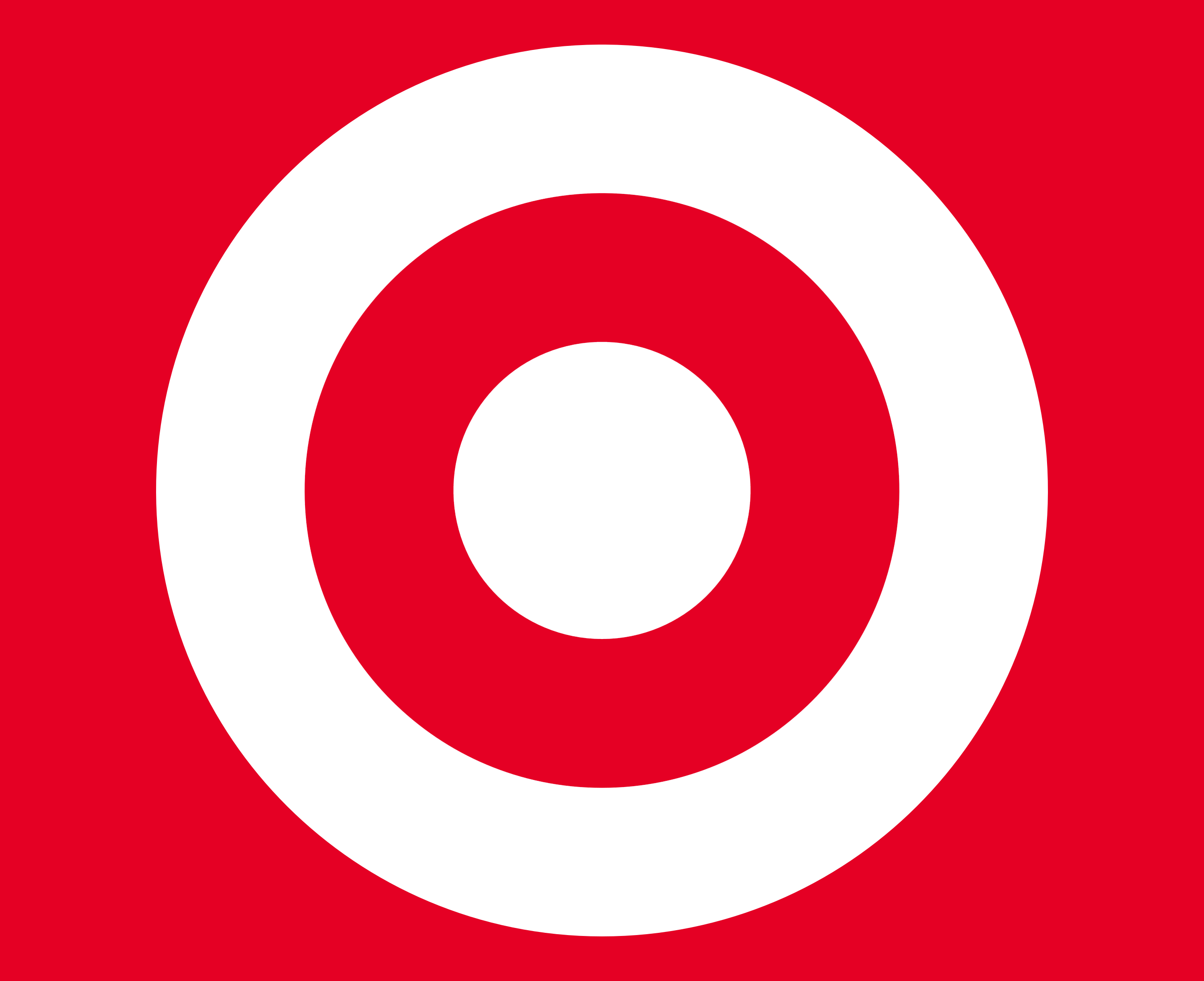 Target uses the Red background instead of White?