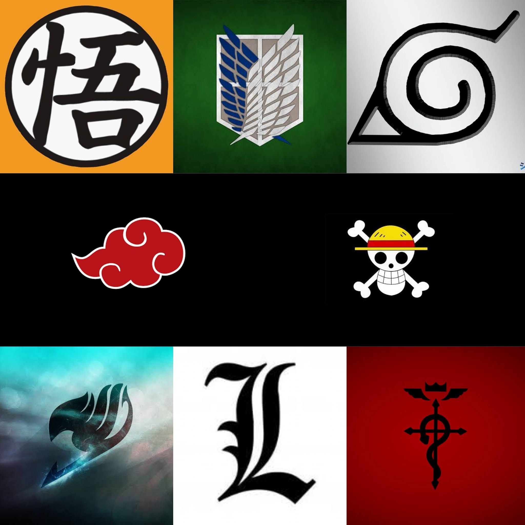 Guess the Anime Group by its Logo