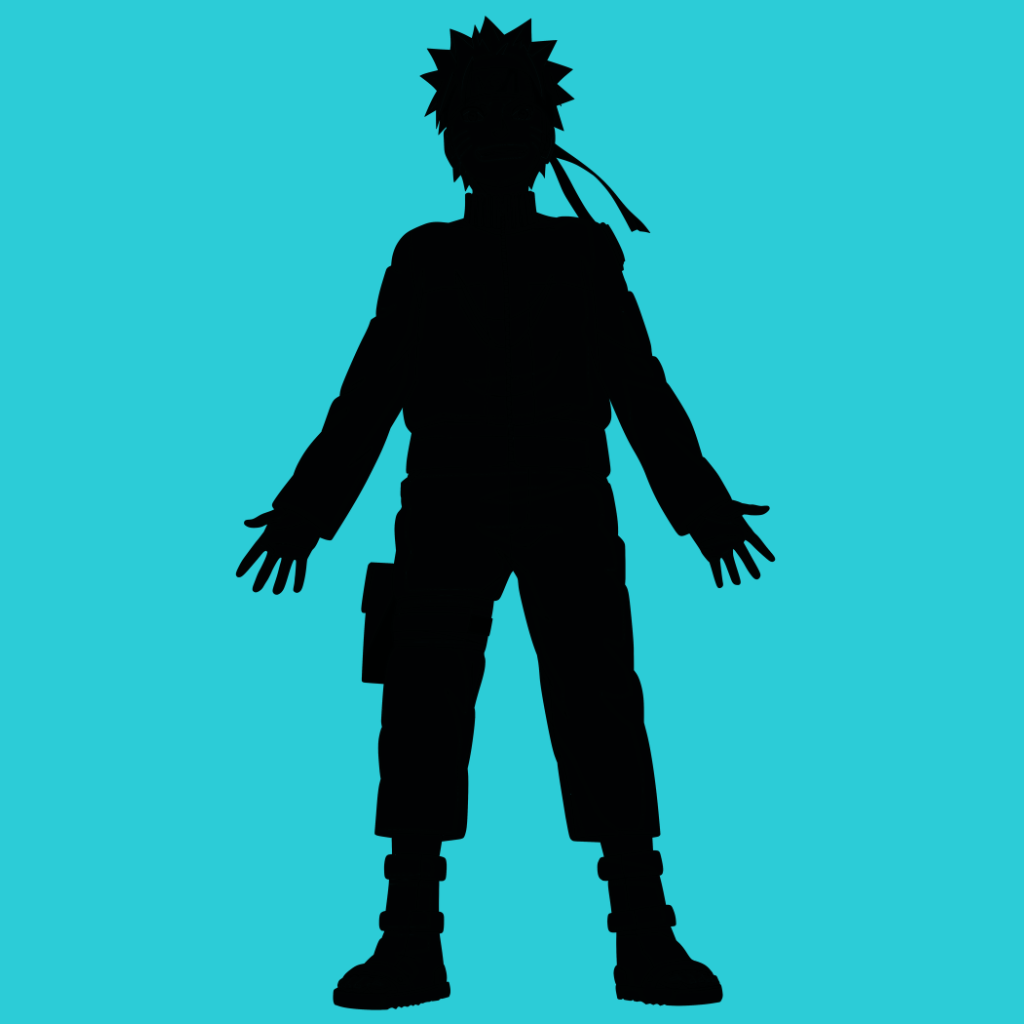 Silhouette of the Fanart Anime Character Graphic by designcommander62 ·  Creative Fabrica