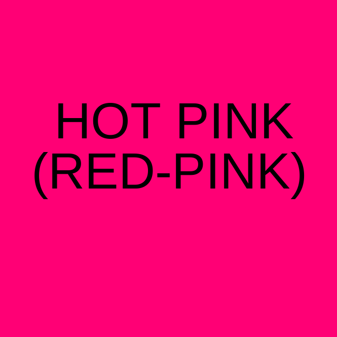 what is Hot Pink's number?