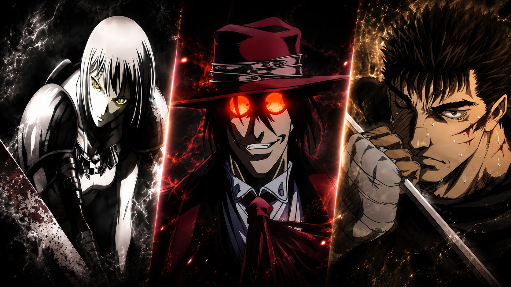 Mega Trio Legendary Anime part 7: Claymore/Hellsing Ultimate/Berserk