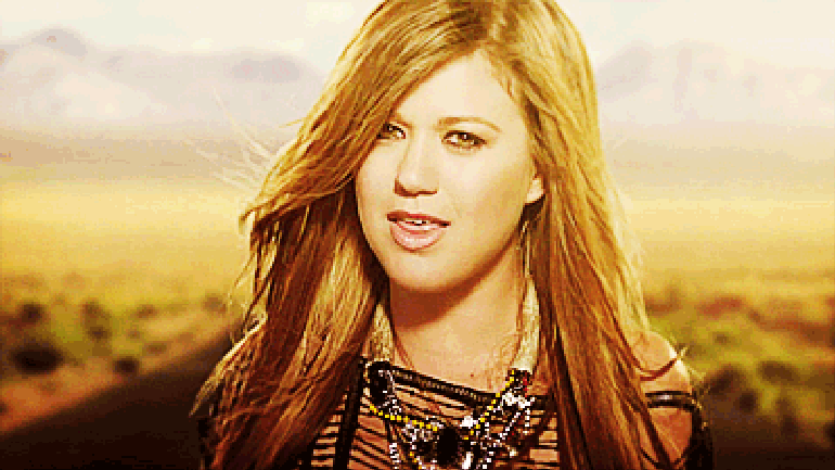 Can you identify these Kelly Clarkson music videos from a single pic?