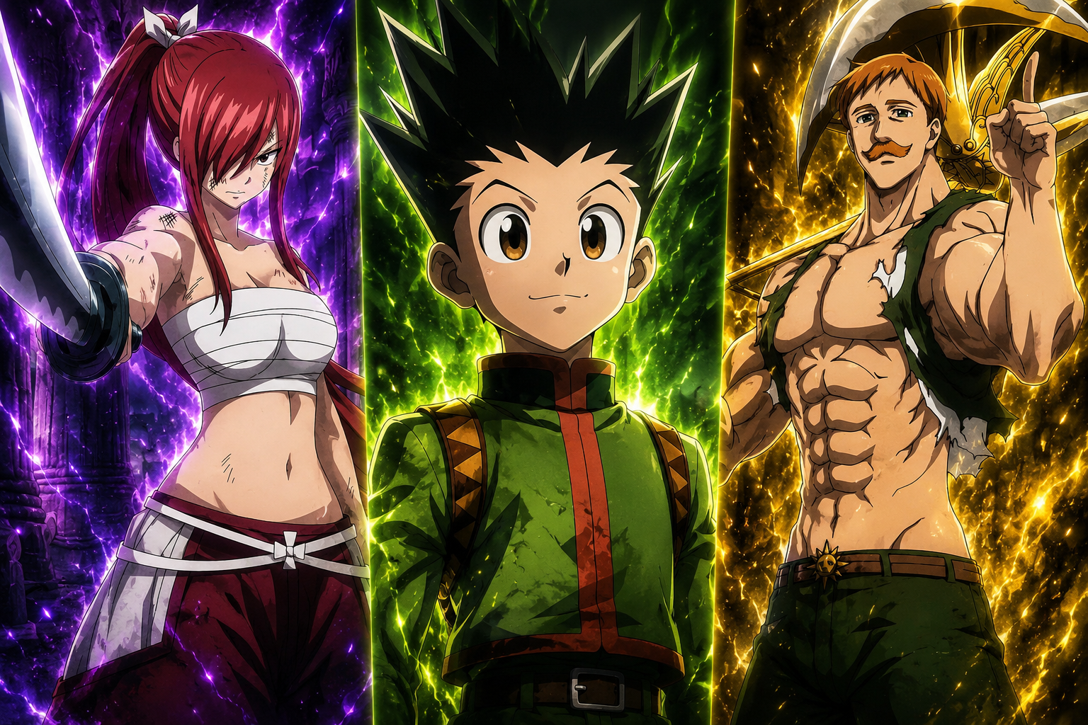 Mega Trio Legendary Anime part1: Fairy Tail/HunterxHunter/Nanatsu no Taizai
