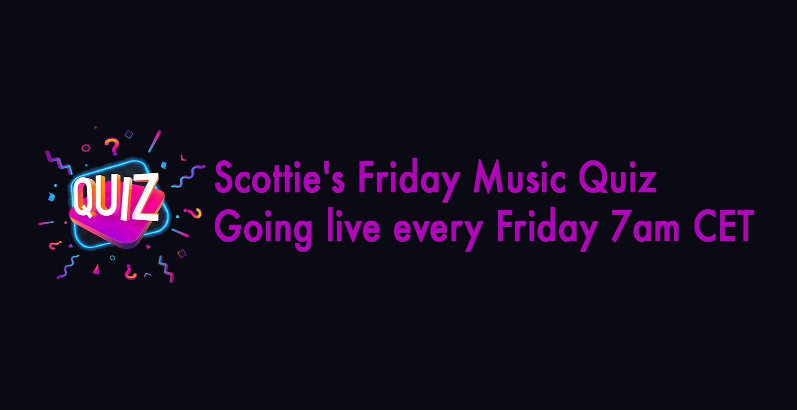 Scottie's Friday Music Quiz #31-18th October