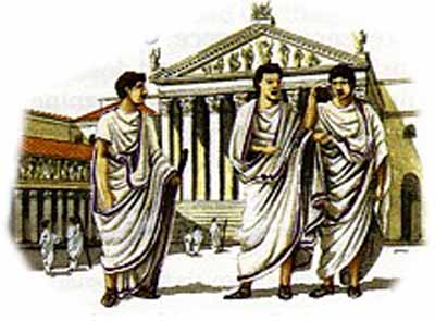 What were the wealthy landowners in ancient Rome called?
