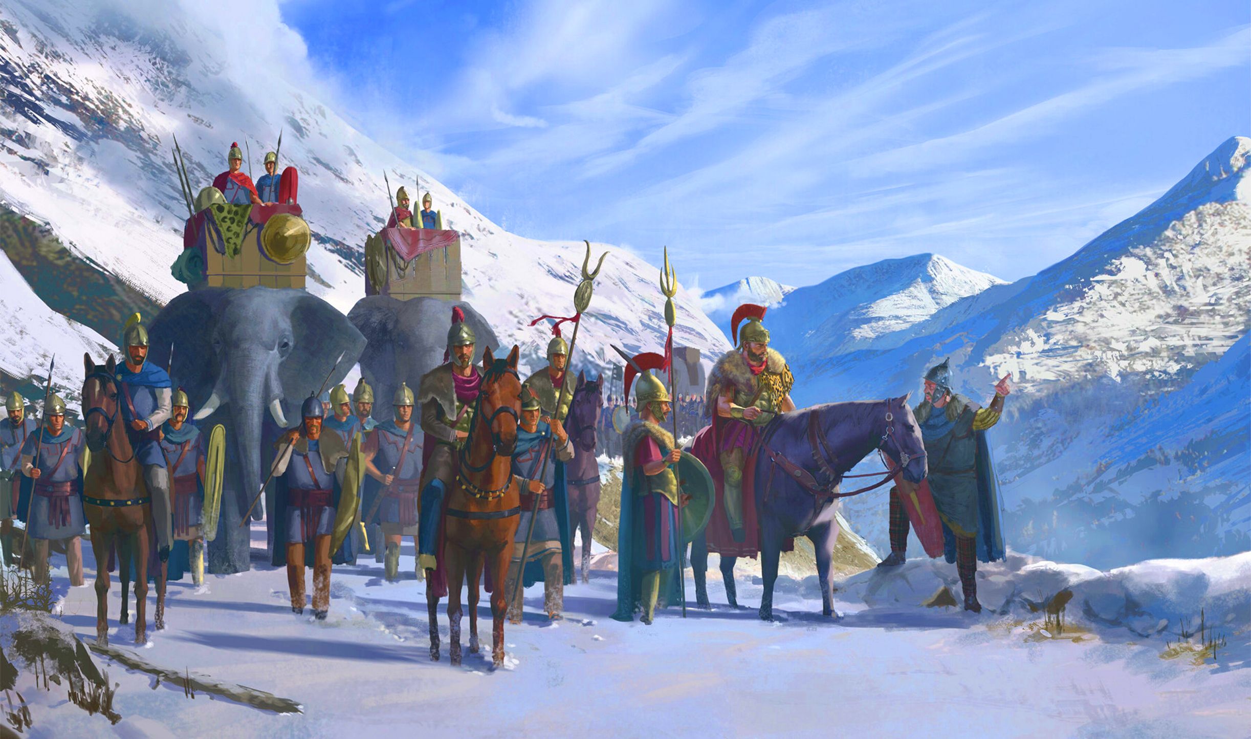 Who led Carthage across the Alps?