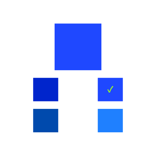 Tap the identical color