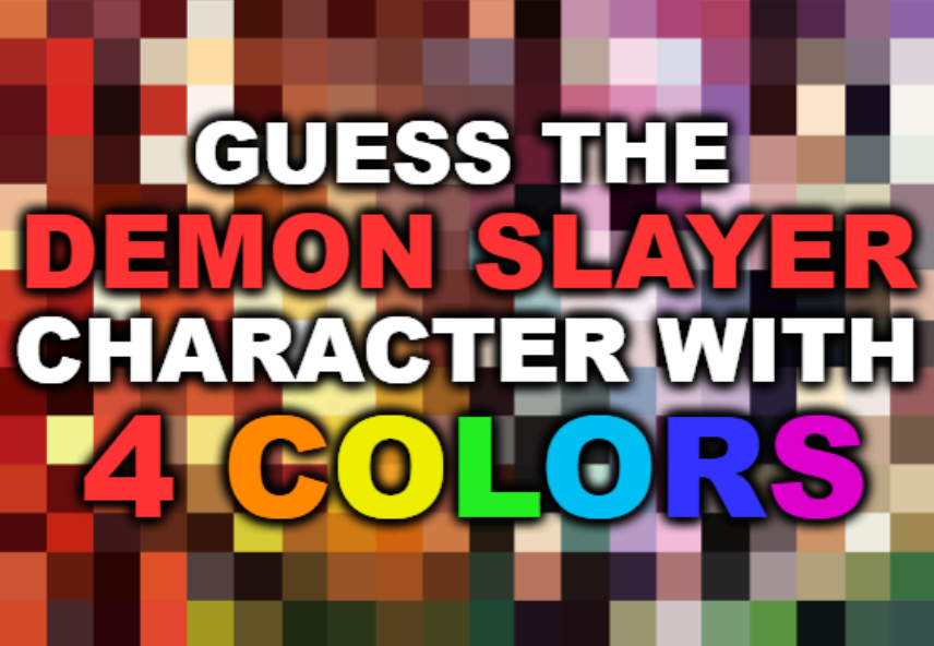 Can You Guess the Demon Slayer Character With Just 4 Colors?