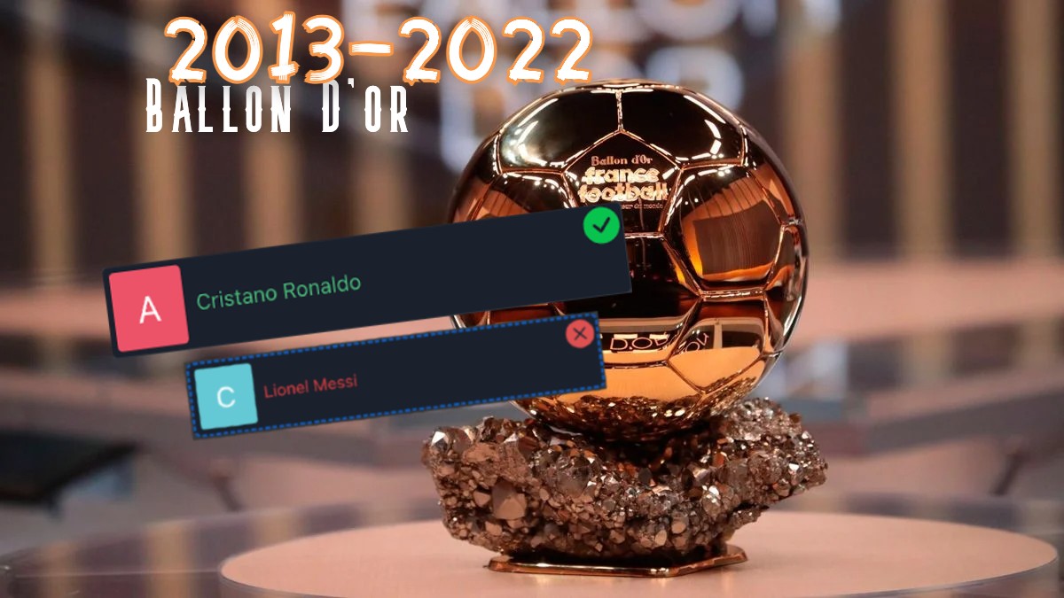 Whose the Ballon d'Or winners (2012-2022)