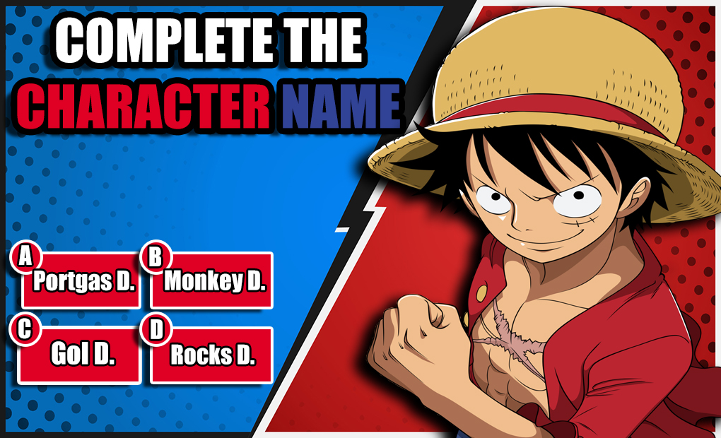 Anime Quiz - Complete the Character Name