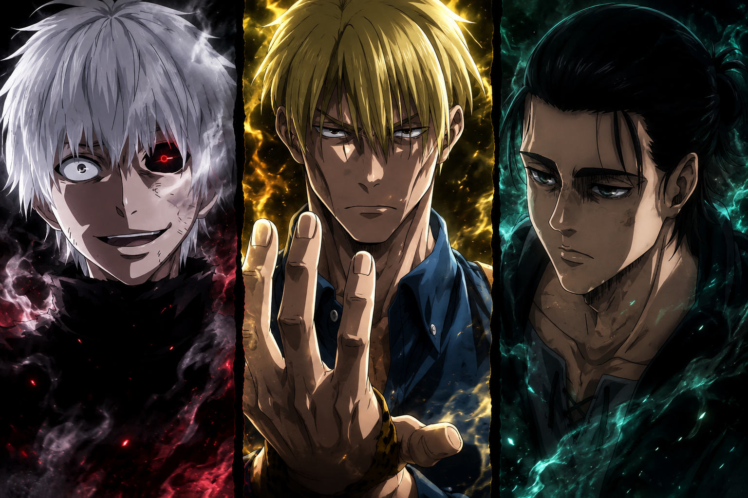 Mega Trio Legendary Anime part 5:AoT/Jujutsu Kaisen/Tokyo Ghoul