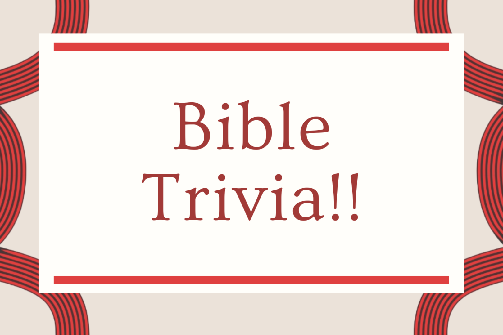 Bible Trivia