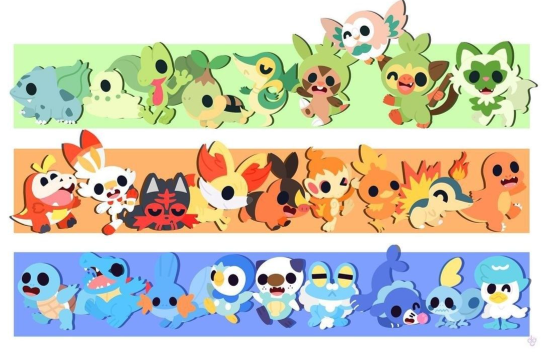 pokemon gen 1 starters