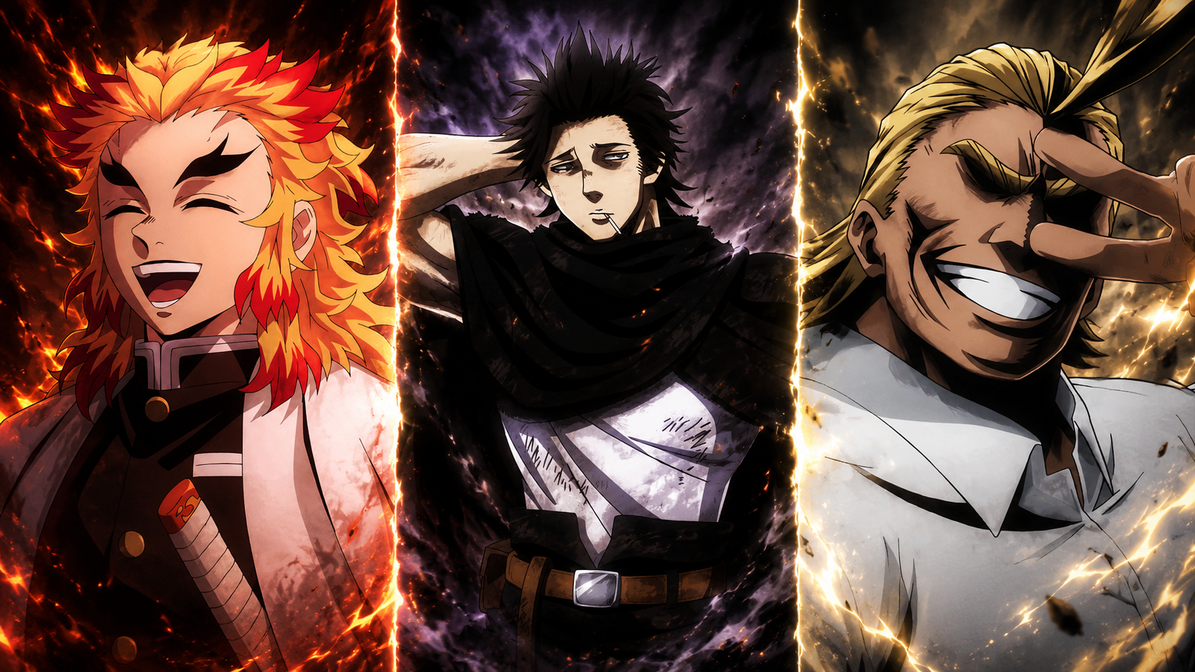 Mega Trio Legendary Anime part 4:MHA/Demon Slayer/Black Clover