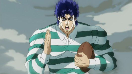 How many people tackled Jonathan before he had to throw the ball to Dio during their Rugby game?