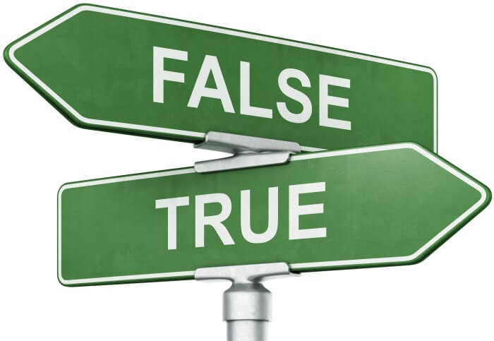 Top True or False questions - Part 1