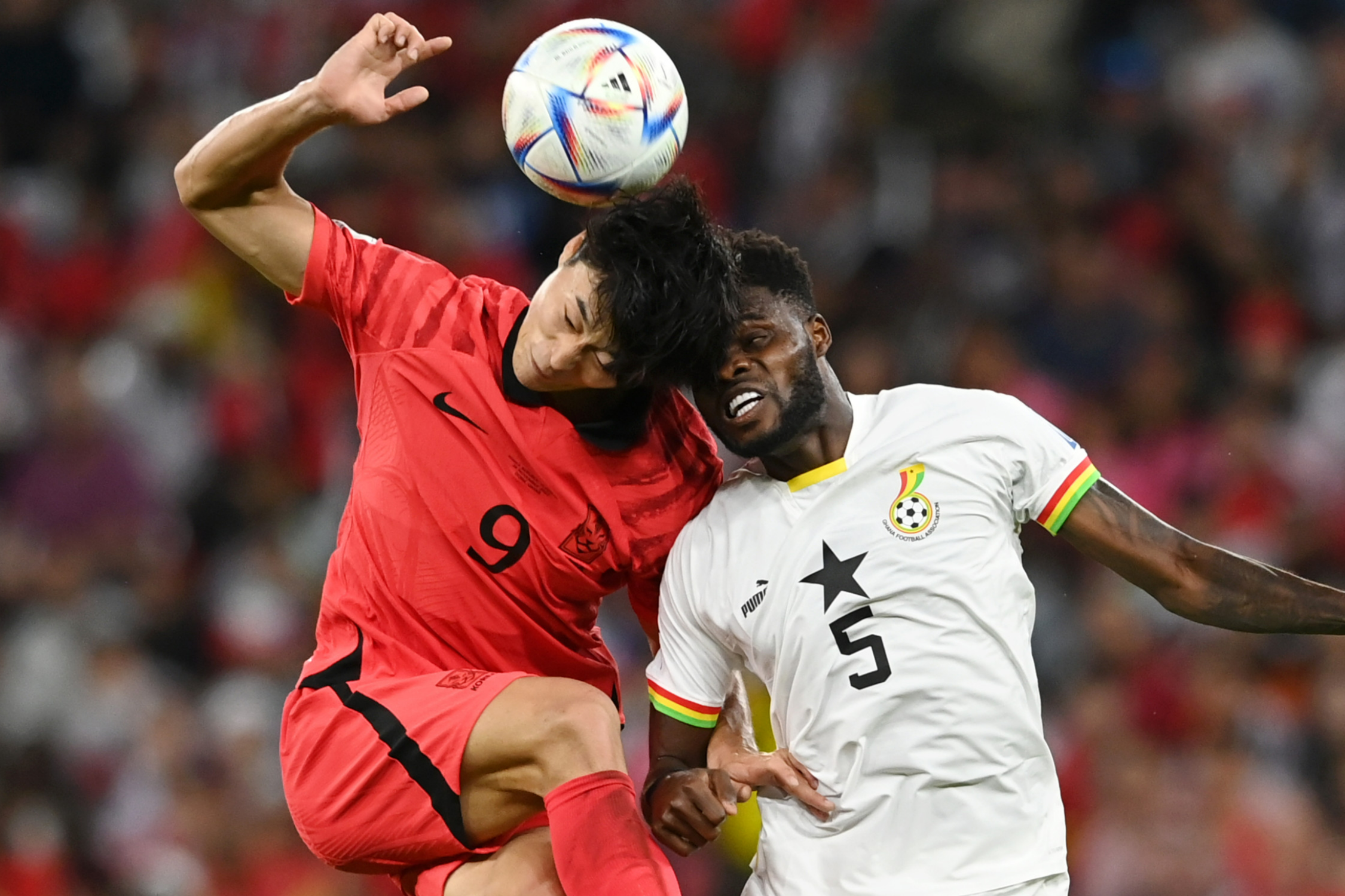 Qual foi o placar do jogo entre Gana e Coreia do Sul pela Fase de Grupos?