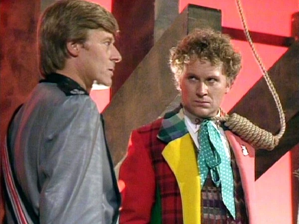 How many colors are on the Sixth Doctor's coat? 